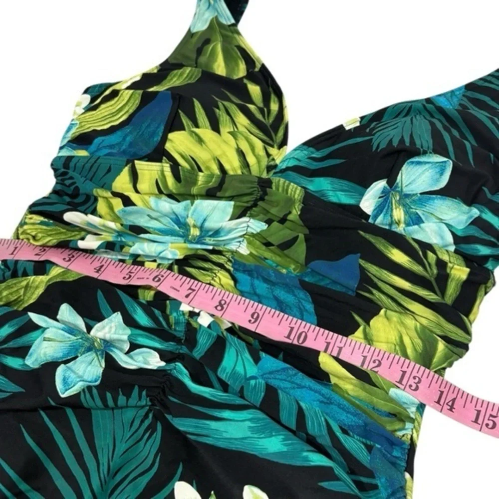 Coco Reef $146 Women's Contours Solitaire V-Neck One Piece‎ Swimsuit 12 36C - Picture 11 of 12
